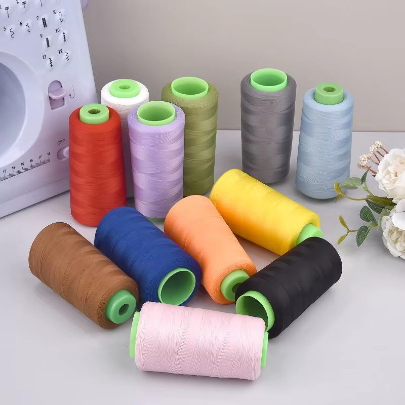 Elastisches Nylon-Nähgarn für Kantenanleimung in Braun, 3000 Yards, 100 D/2 - Bild 2