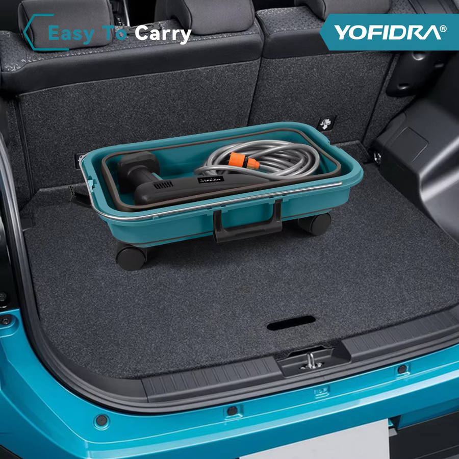 YOFIDRA 6in1 Elektrische Hochdruck-Spritzpistole mit 100 Bar und faltbarem 22L Wasserbehälter für Makita 18V Akku - Bild 5