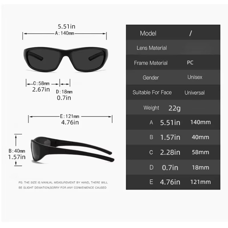 ERIKOLE Sonnenbrille, Unisex, Vollrand, Schwarz, Kunststoff, polarisiert - Bild 3