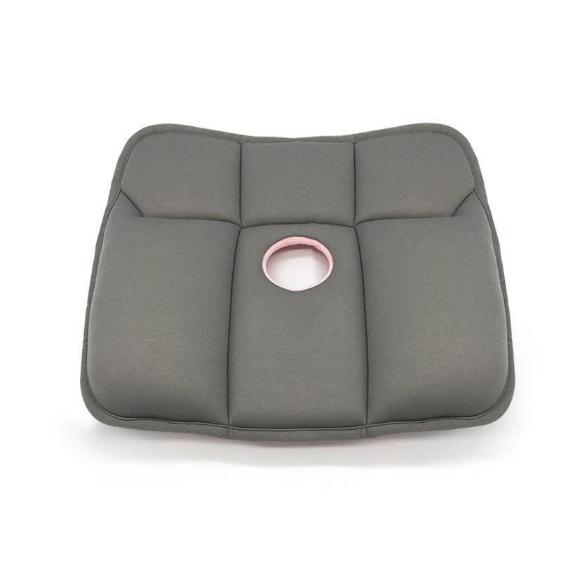 Boho Berry Vibrationskissen mit Heiztherapie und Massage aus Samt in Schwarz für Entspannung und Gesäßstraffung, Breite: 40 cm, Tiefe: 40 cm, Höhe: 10 cm - Bild 1