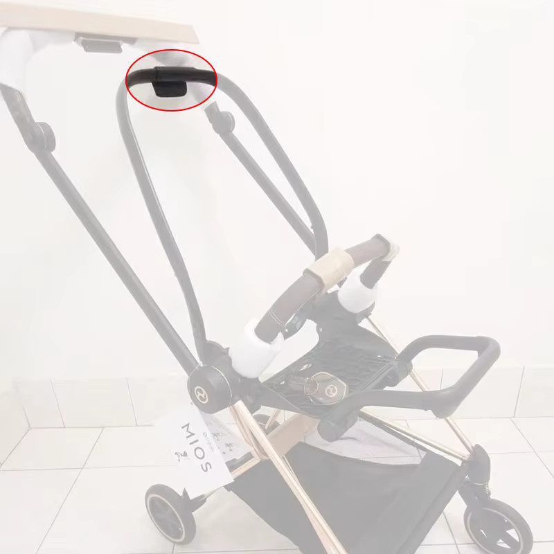 Cybex Ersatzteil Rückenlehnenversteller und Rückwandschalter für Mios 2/3 Platinum sowie Balios S Buggy in Schwarz - Bild 1