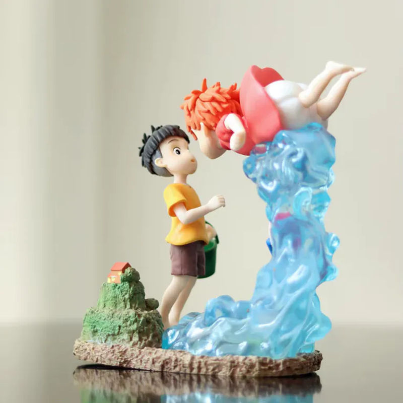 Bandai Ponyo auf der Klippe Anime-Actionfigur aus Kunststoff, mehrfarbig - Bild 3