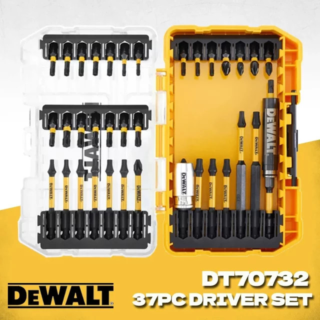 DeWalt DT70732T-QZ FLEXTORQ 37-teiliges Schraubendreher-Set mit Bits und Bohrern in Gelb für Schlagschrauber - Bild 1