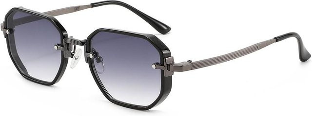 Freedom Outdoors Sonnenbrille, hexagonal, Metall, Unisex, grey - Bild 1