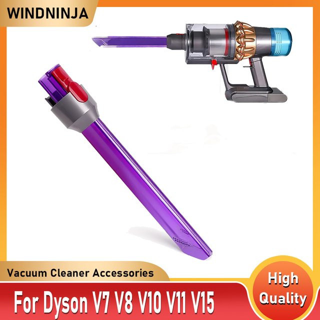 WINDNINJA LED Flachsaugdüse für Dyson Staubsauger V7 V8 V10 V11 V15 in Purple - Bild 1