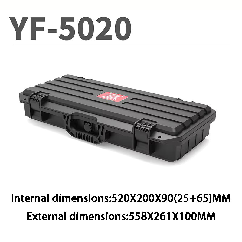 OEMG Multifunktionale Werkzeugkiste in Schwarz zur sicheren Aufbewahrung und zum Transport von Instrumenten und Hardware, B/T/H: 55,8 x 38,0 x 26,1 cm - Bild 4