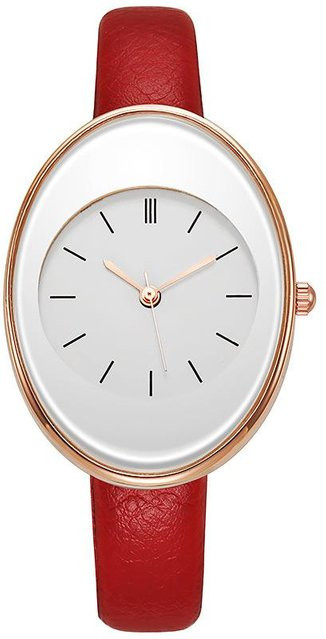Hi Blossom Armbanduhr Quarz, Edelstahl, rot, Damen - Bild 1