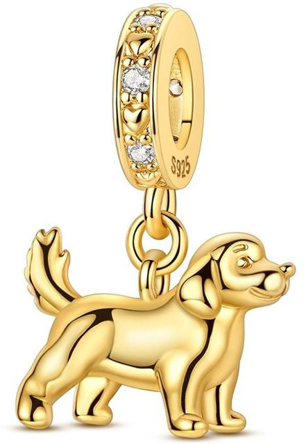 YIRAN Anhänger Golden Retriever Welpe, Kupfer, Damen - Bild 1