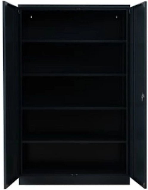 PROREGAL Stahlschrank Bee mit 9 Fachböden und Schließsystem, Anthrazit, H x B x T: 195 x 120 x 42 cm - Bild 1