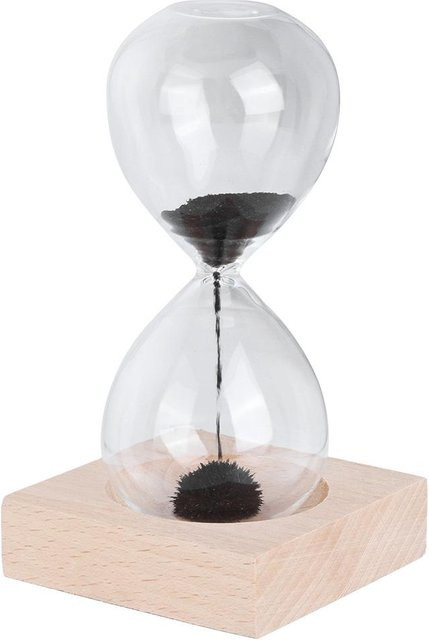 Magnetische Desktop-Sanduhr aus Glas mit Sockel von Tooarts in Weiß - Bild 1