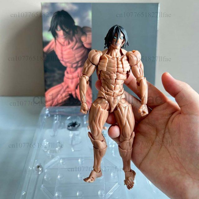 Kaiyodo Revoltech Amazing Yamaguchi Attack On Titan Eren Jaeger Actionfigur - Bild 1