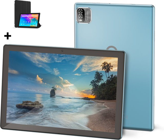 PRITOM Android Tablet 10,1 Zoll Blau mit 3 GB RAM, 64 GB ROM, Quad-Core-Prozessor, WiFi und HD IPS-Bildschirm sowie 8,0 MP Rückkamera - Bild 1