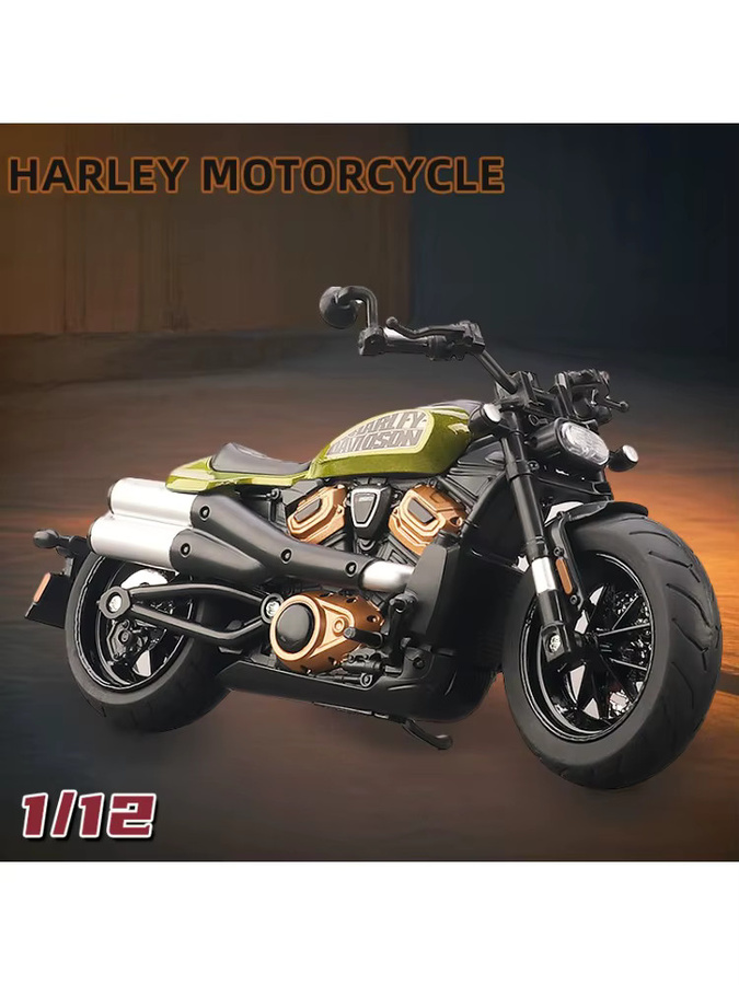 WELLY Harley Sportster S, Motorrad Modell, 1:12, Metall, Diecast - Bild 3