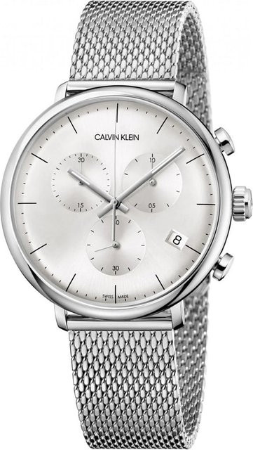 Calvin Klein Chronograph, Quarz, Edelstahl, 43 mm, Herren, Silber - Bild 1