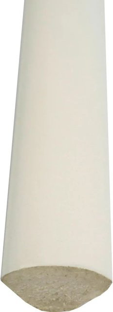 Döllken Profiles Viertelstab aus Kunststoff in Weiß, Durchmesser: 12 mm, Länge: 2000 mm - Bild 1