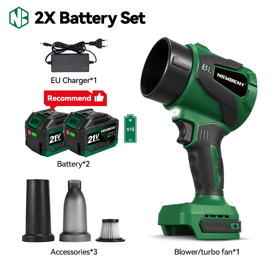 Makita LXT Bürstenloser Elektrischer Turbo-Gebläseventilator Laubbläser und Staubblasgerät in Grün für 21V Akku - Bild 6