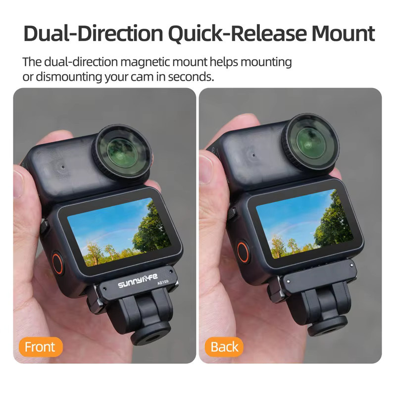DJI Bidirektionale Magnetische Adapterhalterung für Osmo Nano und Action 6 Kamera Zubehör in Schwarz - Bild 2