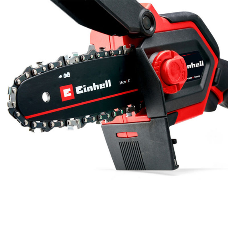 Einhell Power X-Change Akku-Astkettensäge GE-PS 18/15 Li Bag Kit, 18V, Schwarz-Rot, inkl. Akku und Fangbeutel - Bild 2