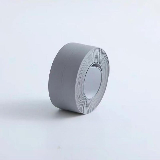 Pickerr Dichtungsband wasserdicht und schimmelresistent für Küchen- und Badezimmerfugen, Farbe: Grau, Breite: 2,2 cm, Länge: 1 m - Bild 1