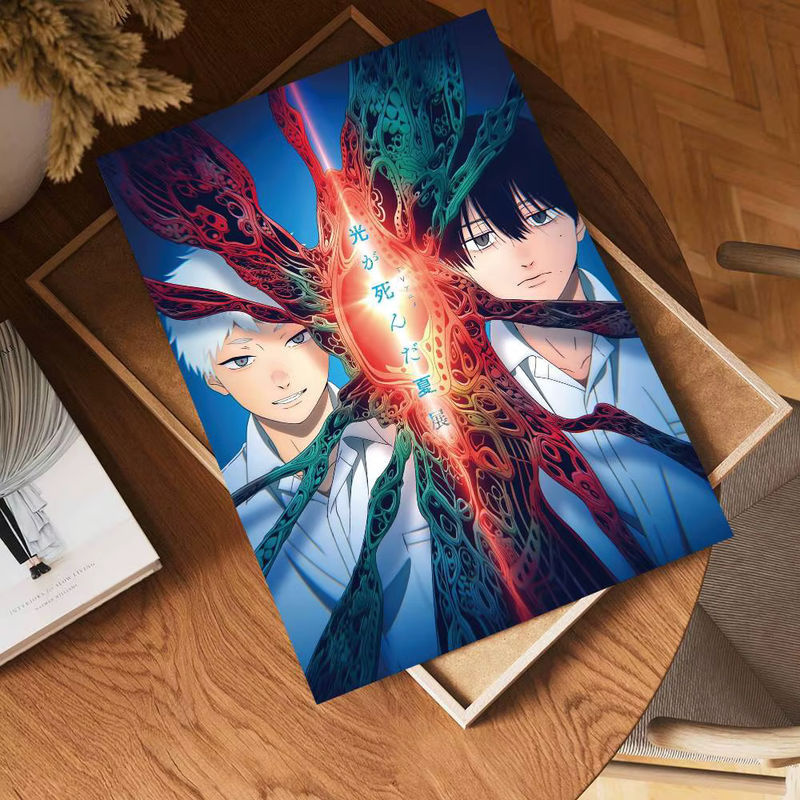 Potdemiel Vintage Anime Poster Hikaru ga Shinda Natsu Retro Aufkleber aus Kraftpapier in Multicolor - Bild 5