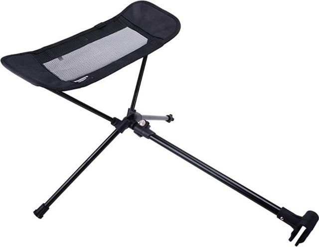 TOMTOP JMS Klappbarer Mondstuhl mit Fußstützenhocker aus Aluminiumlegierung in Schwarz - Bild 1