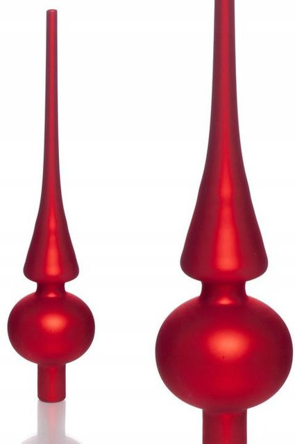 Glatter Glas-Stern als Baumspitze für deinen Weihnachtsbaum, Höhe: 26 cm - Bild 1
