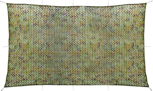 vidaXL Tarnnetz mit Aufbewahrungstasche in Grün, B x L: 3 x 6 m - Bild 1