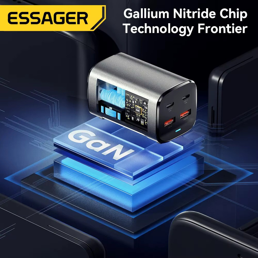 Essager 67W GaN Desktop-Schnellladegerät mit USB-C und PD Schnellladung für MacBook, Samsung, iPhone und Laptop - Bild 4