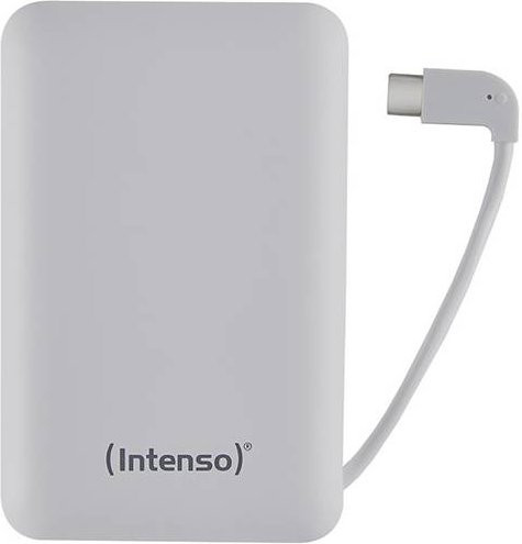 Intenso XC10000 Powerbank 10000 mAh mit USB-A und USB-C in Weiß mit Statusanzeige - Bild 1