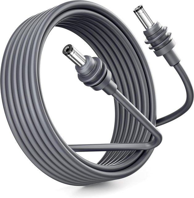 Starlink Mini Gleichstrom-Ersatzkabel mit Barrel-Plug in Grau, Länge: 1,0 m - Bild 1