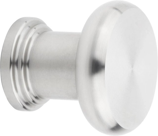 SO-TECH Möbelknopf LANCASTER aus Edelstahl gebürstet in Silber, Durchmesser: 30 mm - Bild 1