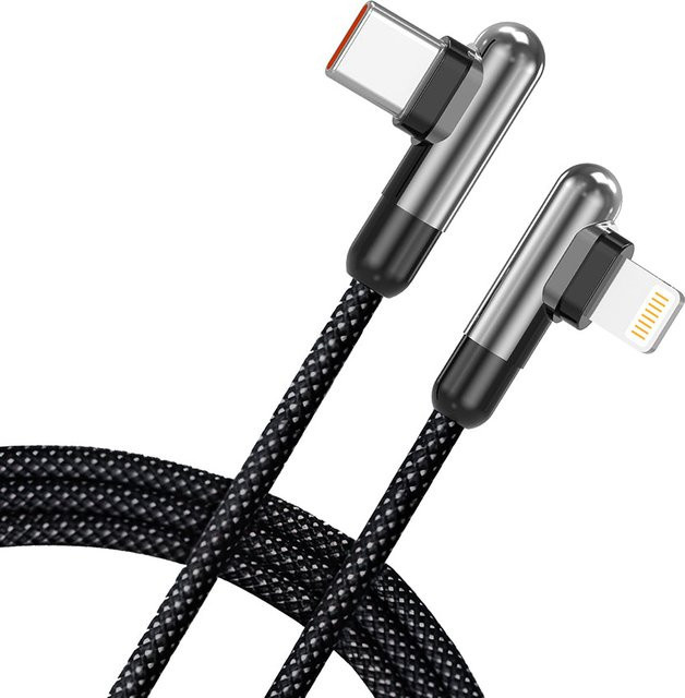 Lito LD13CL Daten- und Ladekabel USB-C auf Lightning, 30W, Schwarz, Länge: 1 m - Bild 1