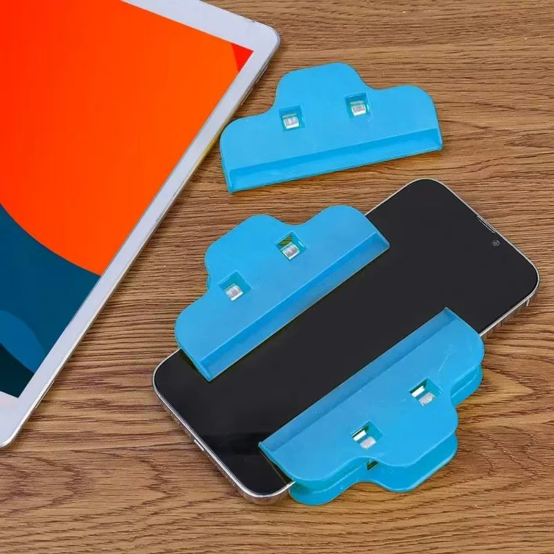 KAFNHCKA Universal Bildschirm Befestigungs Klemme aus Kunststoff in Blau für Handy Tablet und Bildschirm Reparaturen - Bild 3