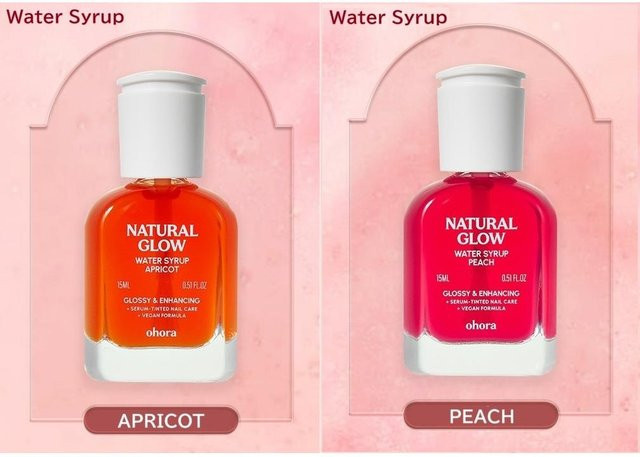 OHORA Sirup Nagelhärter Set, Apricot + Peach, 2 x 10 ml, Glänzend - Bild 1