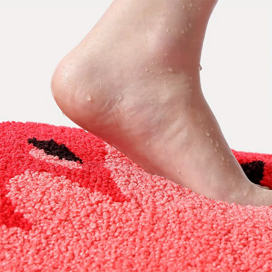 VIKAMA Obstteppich in Multicolor, weiche und saugfähige Bodenmatte für Badezimmer oder Schlafzimmer - Bild 1