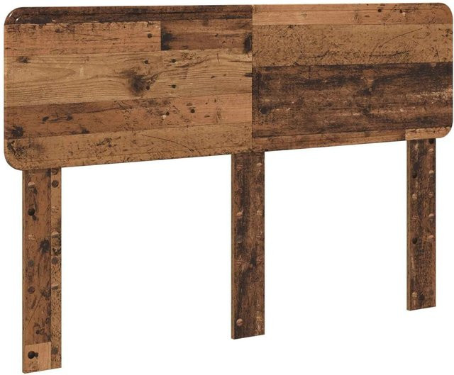 vidaXL Kopfteil aus Holzwerkstoff in Altholz-Optik, Braun, Breite: 140 cm - Bild 1