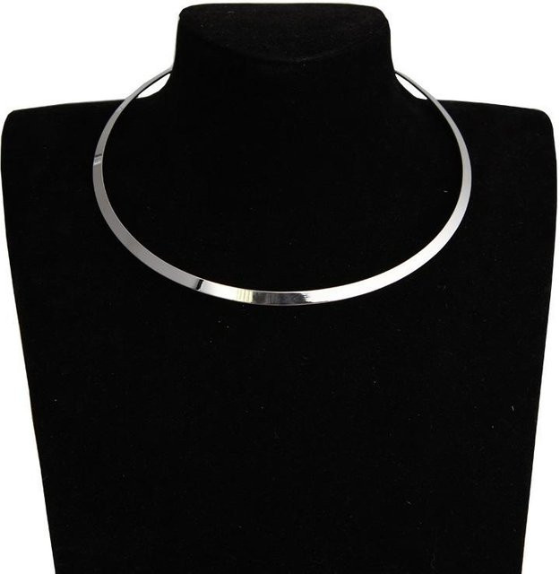 Halskette Choker, Gold Silber, Damen - Bild 1