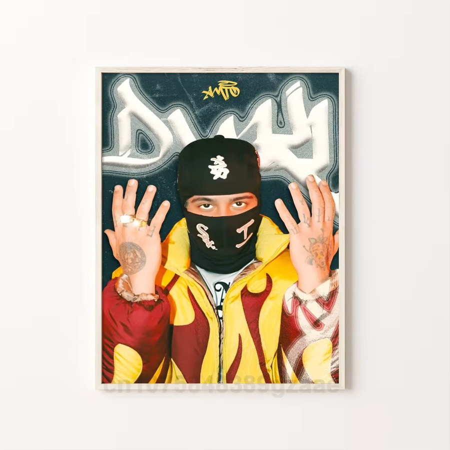 Kayou Rapper Classic Movie Poster Selbstklebender wasserfester Papieraufkleber in Mehrfarbig für deine Wanddekoration - Bild 7