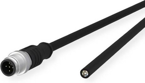 Metz Connect Sensor-Aktor-Leitung M12-ST A-kodiert, gerade, ungeschirmt, 5-polig, PUR, Schwarz, Länge: 10 m - Bild 1