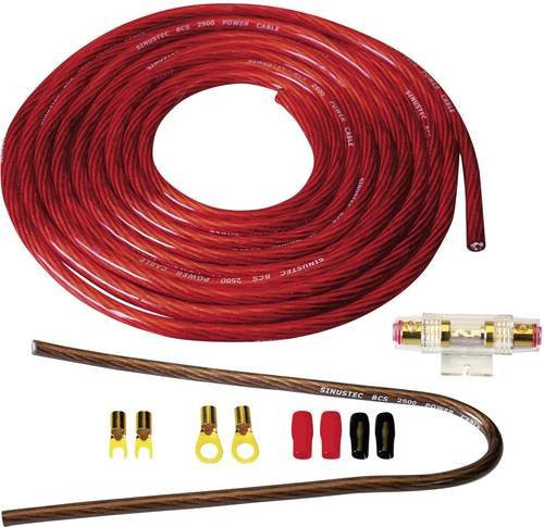 Sinustec BCS-2500 Car HiFi Endstufen-Anschluss-Set 25mm² in Rot - Bild 1