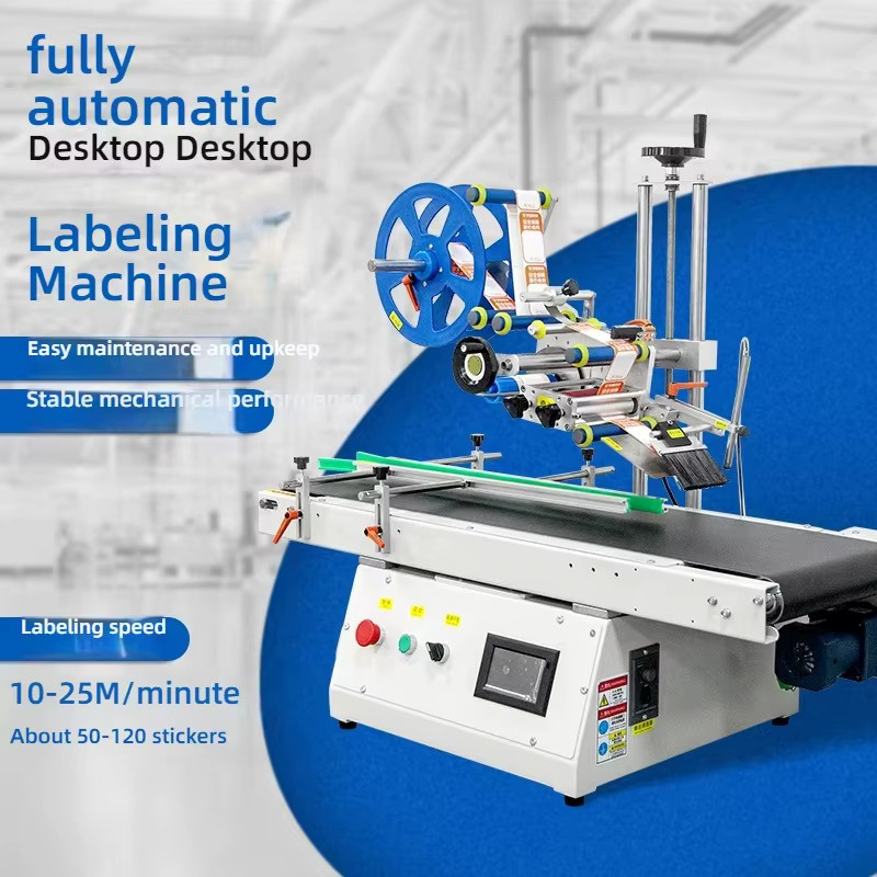 Automatischer Desktop-Etikettierer aus Metall für Aufkleber, Beutel, Mylar-Beutel und Karten - Bild 2