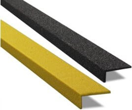 Moravia Antirutschwinkel aus Kunststoff in Schwarz, B/H/L: 70 x 30 x 600 mm - Bild 1