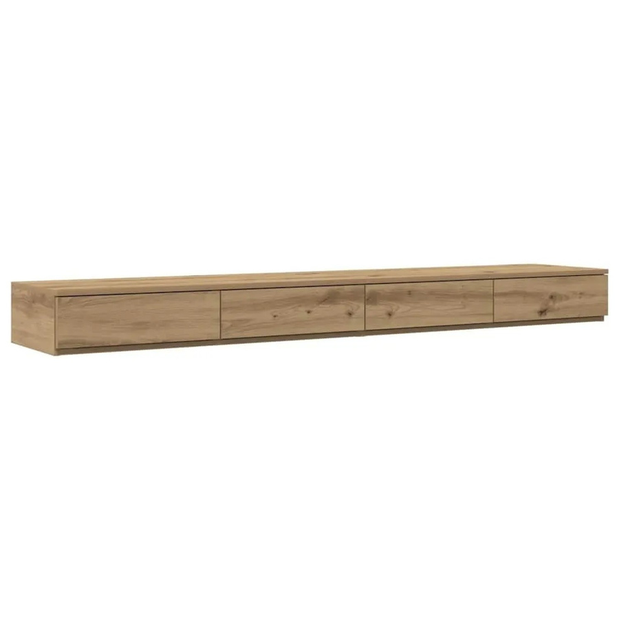 vidaXL Bettschubladen Artisan-Eiche in Braun aus Holzwerkstoff B: 200 cm, T: 36,5 cm, H: 16,5 cm - Bild 1