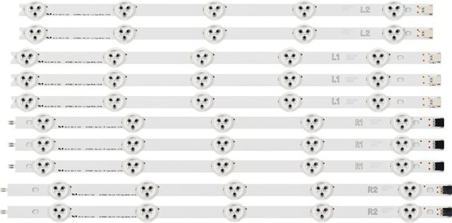 PMALLJF LED-Streifen in Weiß für LG TV Modelle 42LN5700 42LN519C 42LN5200-SA 42LN6150 42LN5758 42LN541V 42LN5450 Ersatzteil 6637L-0025A LC420DUE - Bild 1