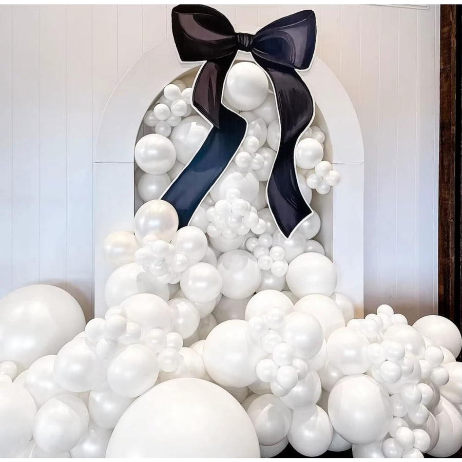 122-teiliges YAYB Ballon-Girlanden-Set in Weiß für Hochzeiten, Geburtstage und Feiern - Bild 2