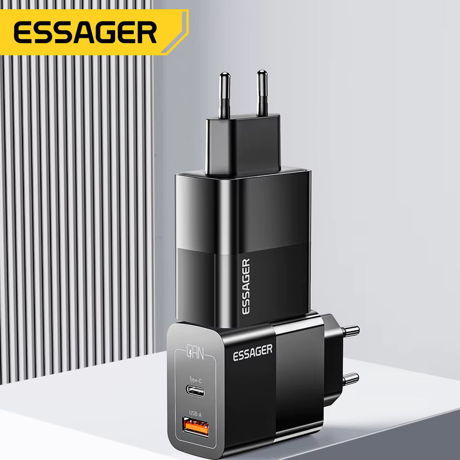 Essager USB-C-Ladegerät 33W mit Dual-Port QC PD 3.0 als kompakter Mini-Adapter für iPhone, iPad und Xiaomi - Bild 4