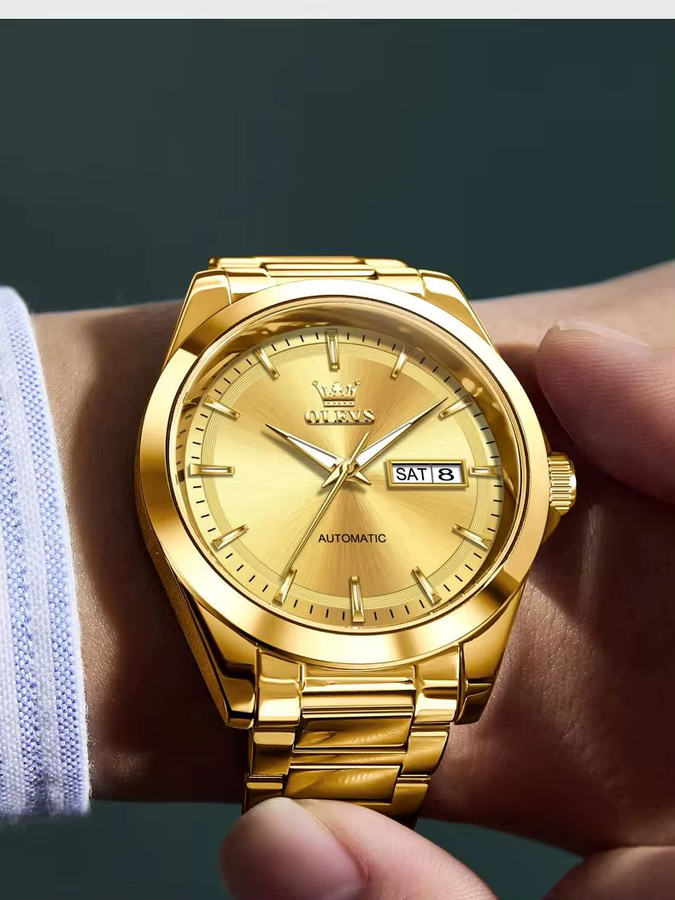 OLEVS Armbanduhr, Automatik, Stahlarmband, Herren - Bild 6