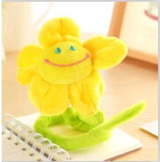 BC Pet Supplies Sonnenblumen Plüschtiere Vorhangschnalle als Bindeseil in Gelb - Bild 1