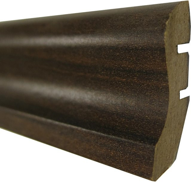 Praktikus Sockelleiste MDF in Walnuss Braun, B/H/T: 240 x 4 x 1,8 cm - Bild 1