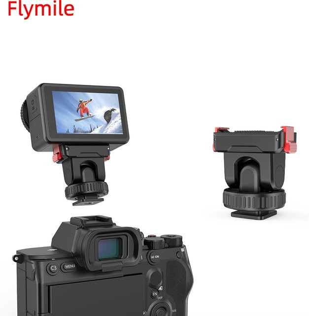 Flymile Cold Shoe Schnellverschlussbasis für DJI Osmo Action 5 Pro, 4 und 3 in Schwarz - Bild 1